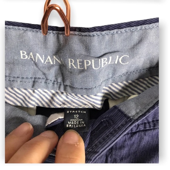 Banana Republic | Blue Ribbed Weekend Chino Stretch Pants - Picture 6 of 10